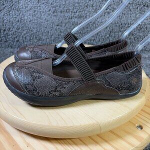 Kalso Earth Shoes Intrigue Too Mary Jane Womens Sz 7 Leather Brown Negative Heel